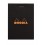 Bloc Rhodia BLACK N°10 5,2x7,5 80F agrafées 80g Q.5x5