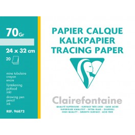 Pochette papier calque 21x29,7 70g Pochette papier calque 21x29,7 70g