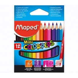 12 mini crayons color'peps