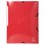 CHEMISE ELASTIQUES RABATS ROUGE
