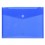 ENVELOPPE PLASTIQUE BLEUE