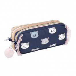 Trousse 2 Compartiments Chats