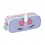 Trousse 2 compartiments Licorne Bleu