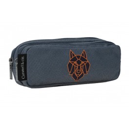 TROUSSE A DOUBLE COMPARTIMENT-LOUP BLEU TROUSSE A DOUBLE COMPARTIMENT-LOUP BLEU